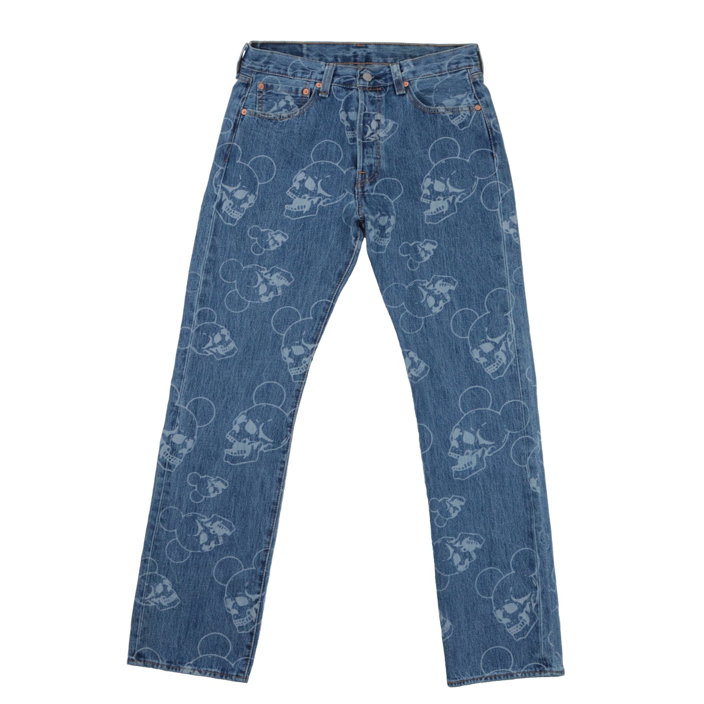 Mickey Laser Printed Denim