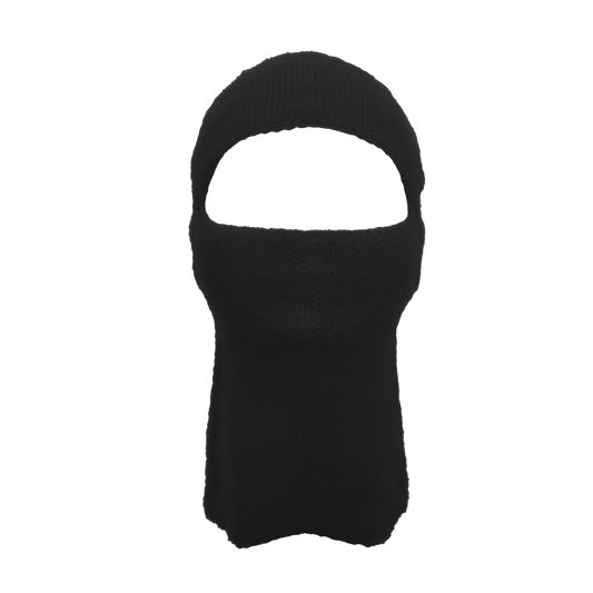 MOHAIR KNIT BALAKLAVA - BLACK