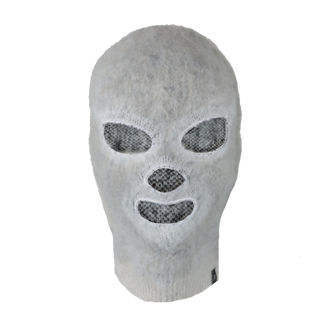 Mohair Luchador Mask - Grey